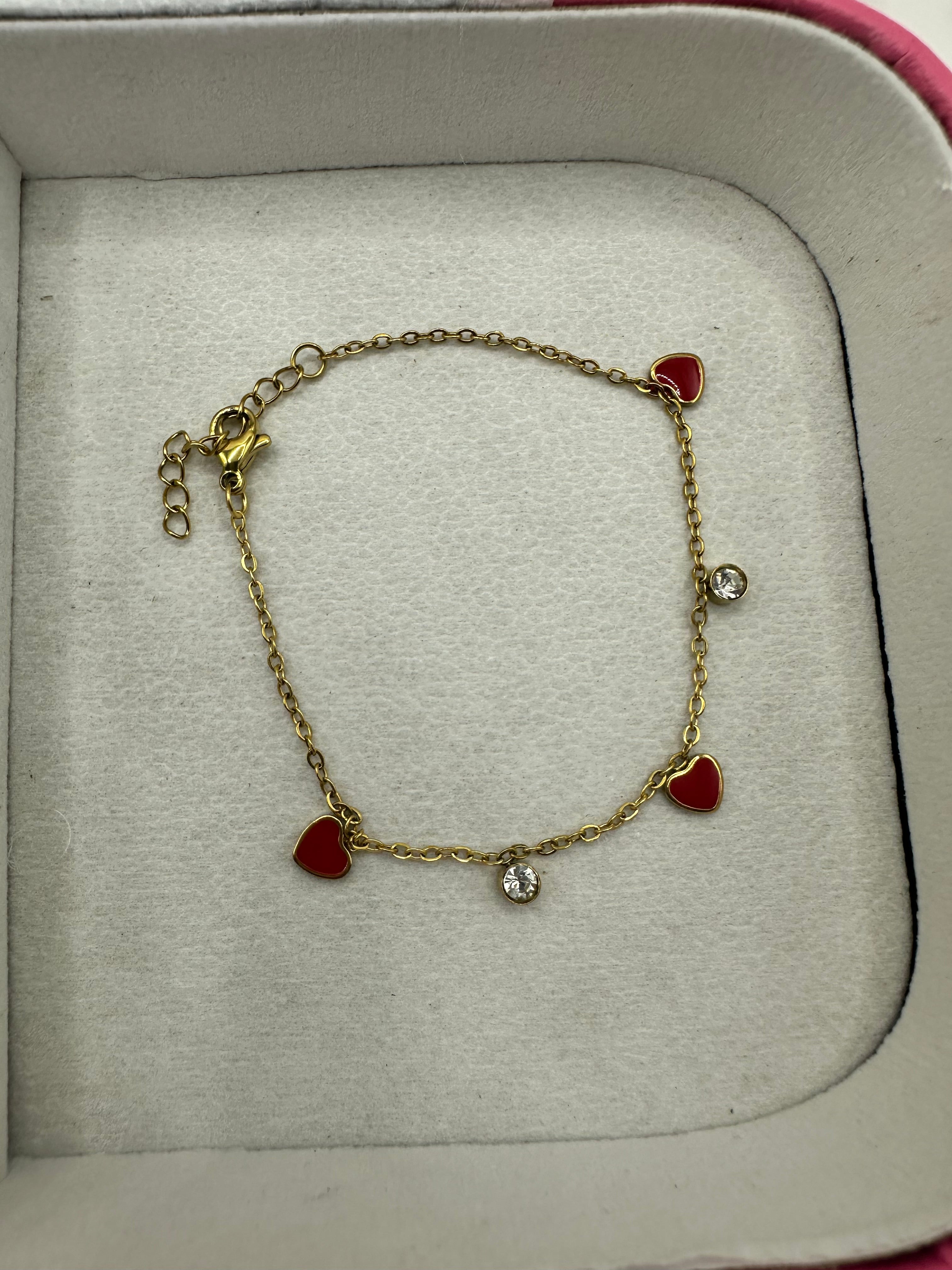 Pulsera de Corazones