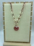 Collar Oro Rosa / Rodio