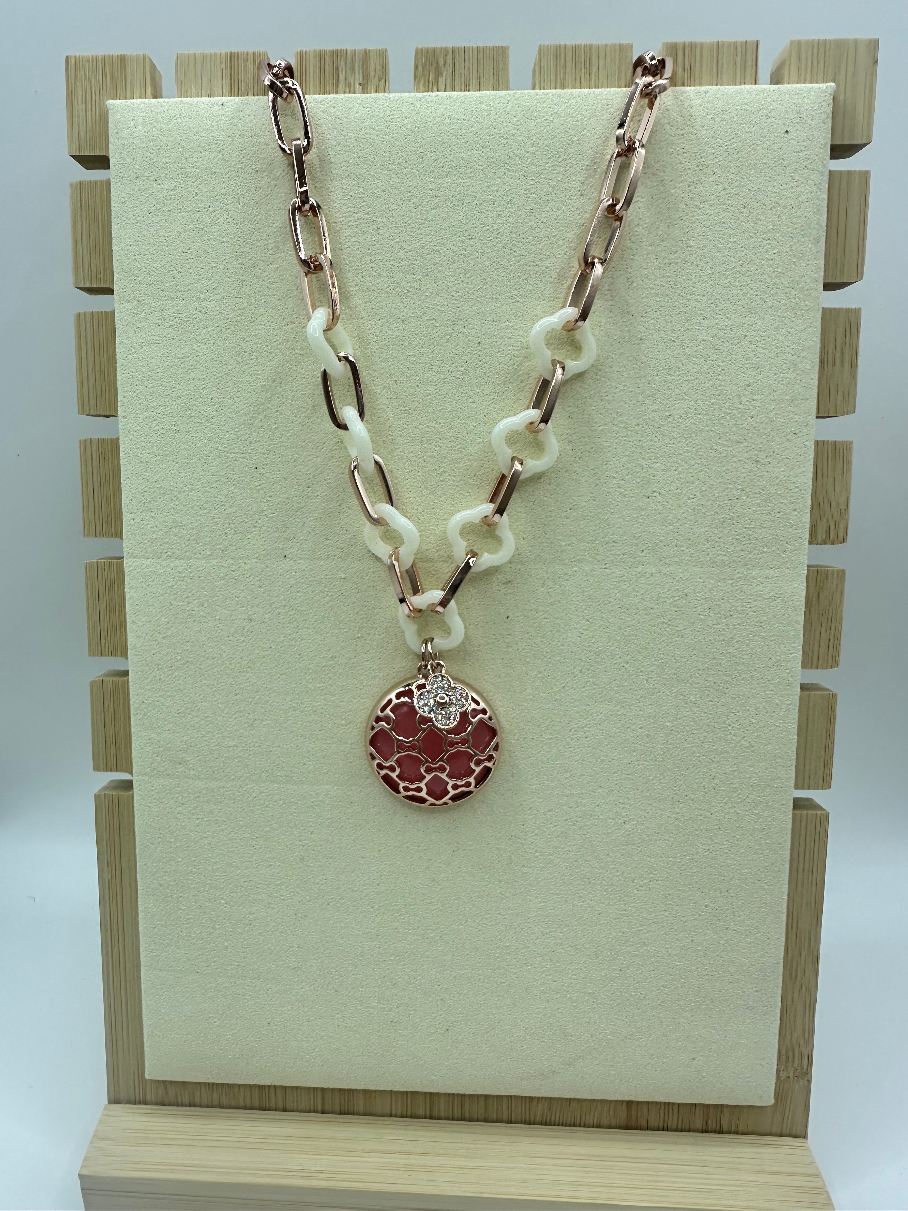 Collar Oro Rosa / Rodio