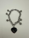 Pulsera de corazón Plateada