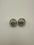 Aretes Plata redondos.